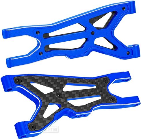 RC Suspension Arms A Arms Upgrades Part for 1/8 Typhon 3S BLX,1/10 Big Rock 3S BLX V3,Aluminum Front Rear Suspension A-Arms Hops up,Pink in Saudi Arabia