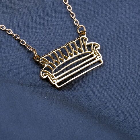 ENSIANTH TV Show Inspired Gift Best Friend Gift TV Show Fans Merch Necklace Sitcom Television Apartment Gift Sofa Necklace in Kuwait