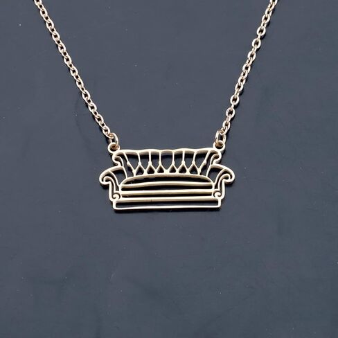 ENSIANTH TV Show Inspired Gift Best Friend Gift TV Show Fans Merch Necklace Sitcom Television Apartment Gift Sofa Necklace in Kuwait
