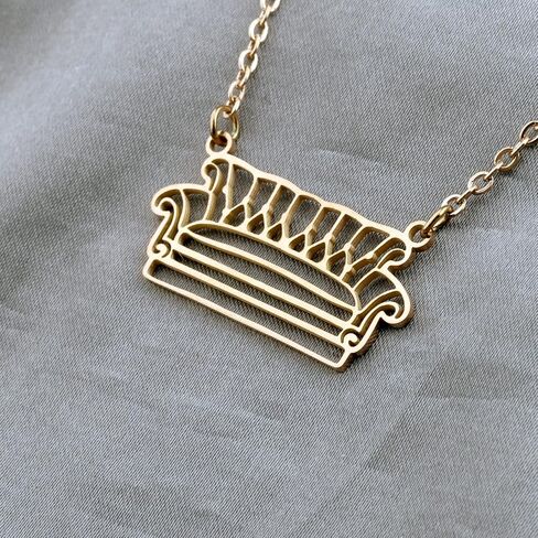ENSIANTH TV Show Inspired Gift Best Friend Gift TV Show Fans Merch Necklace Sitcom Television Apartment Gift Sofa Necklace in Kuwait