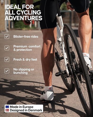 DANISH ENDURANCE Cycling Socks, Low-Cut, Breathable for Men & Women, 3-Pack in Saudi Arabia