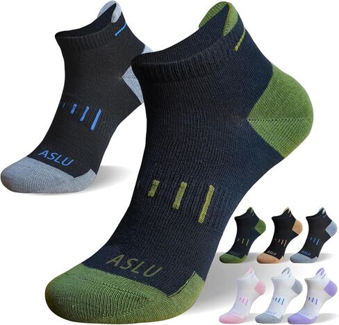 جوارب رياضية قابلة للتنفس، 6/12 زوجًا من جوارب الكاحل المبطنة للرجال والنساء بدون خياطة مقاس 10-13 in Kuwait