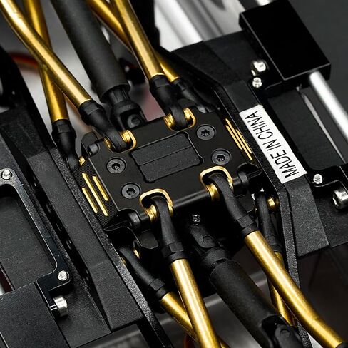 لوحة انزلاقية نحاسية عالية الدقة بآلة CNC لـ Redcat Ascent-18 1/18 مقياس RC ترقيات زاحف الصخور، طلاء أسود in Kuwait