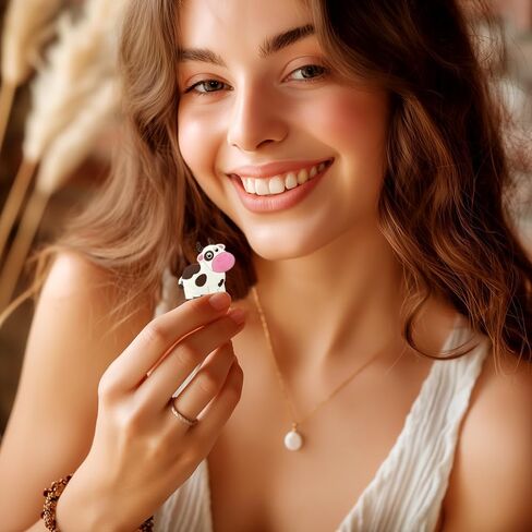 Cow Charms for Bogg Bag - Set of 2 PVC Rubber Inserts, Compatible with Bogg Bag Accessories, Beach Bag Charms Inserts Accessories for Women Girls 1 in Saudi Arabia