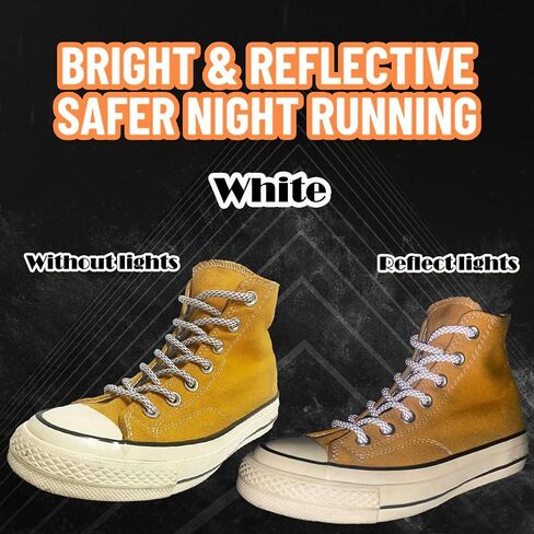 Round shoe laces Reflective for sneakers in Kuwait