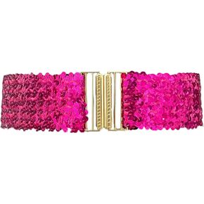 Cotim Coyin Sequins Belts for Women, Glitter Rhinestone Skinny Belts Sparkly Bling Belt for Dress Jeans Pants