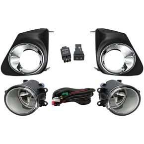Bumper Fog Lamp Assembly with Switch and Wiring Compatible with Corolla 2011-2013 81210-06071 81220-06071 81481-02210 81482-02200