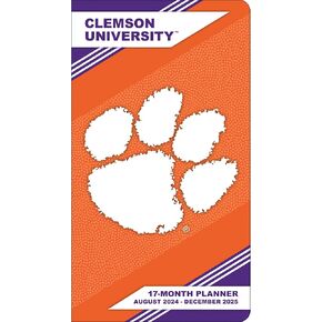 TURNER SPORTS Clemson Tigers 2024-25 17-Month Pocket Planner (25998890505)