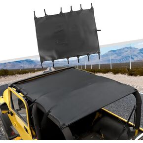 Jimen Bikini Top Sunshade Soft Top Compatible with Jeep Wrangler TJ 1997-2006