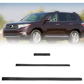 Left Roof Drip Side Finish Molding Dricer Side Fit for Highlander 2008 2009 2010 2011 2012 2013, Replaces #75555-48060