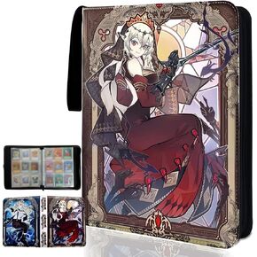 Trading ygo Card Binder Fits 900 Cards Card Collector Album Holder,with 50 Removable Sleeves Toys Gifts for Boys Girls (4)