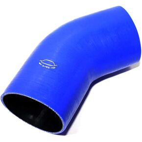 LTI Universal 4-Ply Reinforced High Performance 3.75" ID 45 Degree Elbow Silicone Hose Coupler 95mm (3.75" BLUE)