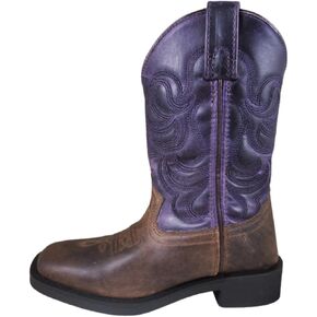 أحذية سموكي ماونتن | سلسلة توسون | الحذاء الغربي للشباب | اصبع القدم مربع | مادة جلد طبيعي| نعل TPR وكعب عريض | بطانة تريكو وجزء علوي من الجلد in Kuwait