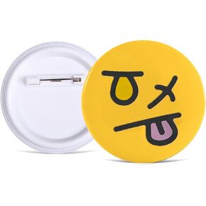 Tiny Tina Button Pin for Fans Smiley Face Pin 2024 Movie Buttons Halloween Personalized Button Pin