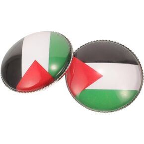GALPADA 2pcs Flag Brooch Backpacks Pin Palestine Pin Badge Palestinian Flag Pin Men Suit Pin Brooch Aesthetic Clothes Brooch Decorative Brooch Pin Zinc Alloy Accessories Man Shawl