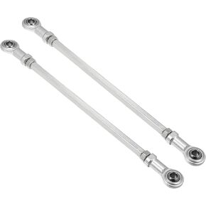 2pcs 238mm/240mm 8mm Hole Adjustable Steering Shaft Tie Rod For 49cc Electric ATV Go Kart