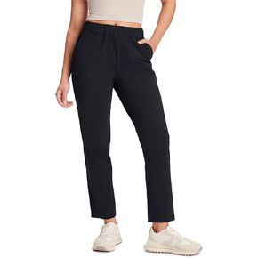 Yogipace Petite/Regular/Tall Women's 7/8 Lightweight Stretch Ankle Pant with Pockets for Golf Travel Commute Lounging