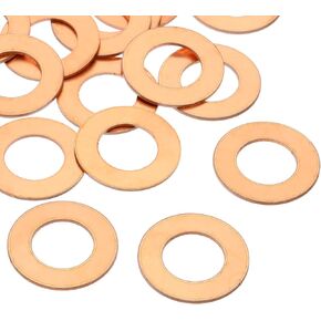 PATIKIL Round Silver Washers, 24Pcs 5/4 Inch/31.8 mm Flat Washers Metal Stamping Washer Blanks for Engraving Stamping Jewelry Bracelet Necklace Jewelry Craft Making, Brass