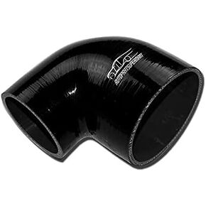 4 Ply Silicone 90 Degree Elbow Joiner Turbo Hose 70mm - 76mm 2 3/4"- 3" - AUE90-70-76BK New
