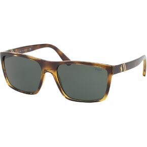 POLO RALPH LAUREN PH4133 Rectangle Sunglasses for Men + BUNDLE With Designer iWear Complimentary Eyewear Kit