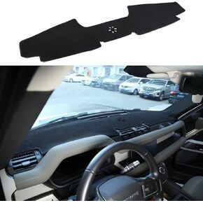 TINKI Dash Cover Custom Fit for 2020 2021 2022 2023 Land Rover Defender, Dashboard Mat Pad (20-23) (Black)