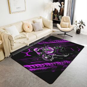 Racing Cars Area Rug,Kids Teens Colorful Cars Race Game Non Shedding Living Room Rugs for Kids Teens Adult,Abstract Geometry Checkers Blue Print Accent Rug for Bedside Living Room Bedroom 3x5