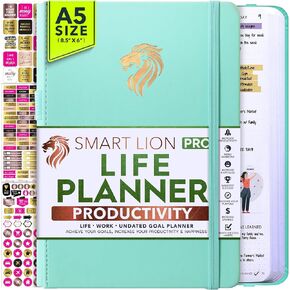 Journal for Men - Life & Work Planner, A 12 Month Goal Planner to Increase Productivity & Positivity, Daily Gratitude Journal for Men and Mindfulness Journal | Manifestation Journal or Planner, Start Anytime - Horizontal Planner