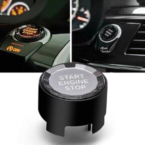 Xotic Tech Crystal Diamomd Engine Push Start Igition Buttton Replacement Compatible with BMW F/G Chassis Code 1 2 3 4 5 6 7 X1 X3 X4 X5 X6 F22 F30 F10 F32 F01 F15 F25 G30 G31 G11 G12 with Off Button