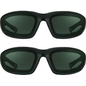 Bikershades Motorcycle SAFETY Bifocal Sunglass Z87 Foam Padded for Small to Medium Head Sizes.