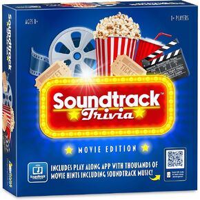 Soundtrack Trivia Movie Game, Name The Movie from a 15 Second Music Clip, Board Game for Family, Adults, Kids Ages 8+, 1 or More Players by Game Night Media