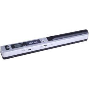 Portable Scanner, Wireless Fast A4 Document Scanner, 900DPI Flat Scanning Wand for A4 Document Book Old Picture Upload to Laptop PC via USB Cable, 16GB Card, No Driver