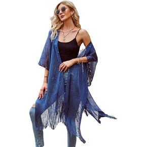Women's Swimwear Cover Up Swimsuit Bikini Coverup Pearl Crochet Tassel