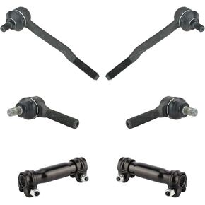 TRQ Front Inner and Outer Tie Rod Set Compatible with 1986-1995 Toyota 4Runner Pickup 1993-1998 T100