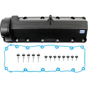 CNS Engine Valve Cover with Gasket Left Side Compatible with 97-07 Ford Lincoln 4.6L 5.4L SOHC DOHC V8