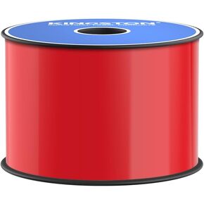 Premium Vinyl Label Tape, Red, 3" x 150' for DuraLabel, LabelTac, VnM SignMaker, SafetyPro, Viscom and Others
