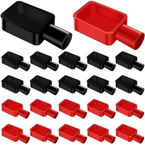 22 Pack Battery Terminal Covers,Battery Terminal Protector,Car Battery Cover Rubber Red and Black Positive Negative Insulating Stud Covers Battery Terminal Caps for Car Trucks Boat Motorcycle