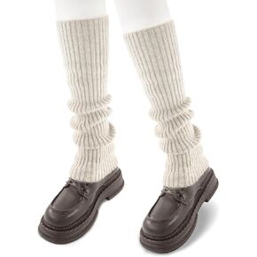 Leg Warmers for Women Winter Fashion Knitting Black Leg Warmers Long Ankle Warmers for Yoga Ballet Leg Socks