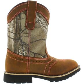 Itasca Unisex-Child Youth Pull-on Leather/Nylon Buckaroo Western Boot
