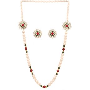 مجموعة Touchstone "South Temple Collection Indian Bollywood Bridal Designer Jewelry Rani Haar مجموعة قلادة طويلة باللون الذهبي للنساء in Kuwait