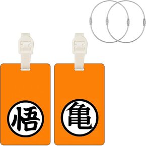 Anime Satoru Luggage Tags for Suitcases Gojo Travel Luggage Baggage 2PCS Silicone Funny Travel Accessories Labels Belt Strap and 2PCS Stainless Steel String Loop for Bag Backpack Suitcase Plane