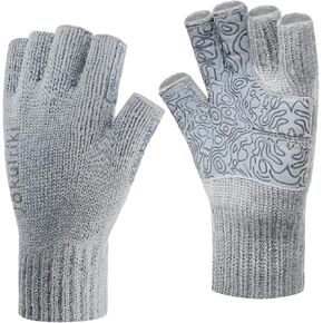 Merino Wool Fingerless Gloves Warm for Men and Women Cold Weather Winter Glove