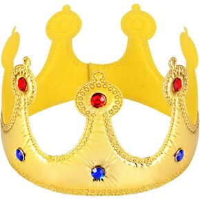 تاج jarbins للأطفال، تاج عيد ميلاد ذهبي للأولاد والبنات، أغطية رأس لحفلات الأطفال الصغار، تاج ملكي للأطفال، دعامات للصور، هدايا لحفلات أعياد الميلاد