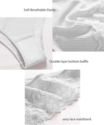 Hibluco ملابس داخلية نسائية مثيرة من الدانتيل وحزام الخصر سراويل داخلية مرنة in Kuwait