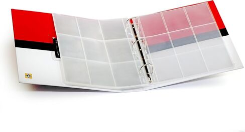 LIGHTHOUSE- Trading Card Album PRO with Display Window - Hardcover 3-Ring Binder with 30 Crystal Clear 3x3 Sheets for Trading Cards - GAMING in Kuwait