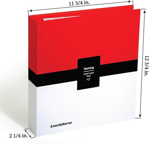 LIGHTHOUSE- Trading Card Album PRO with Display Window - Hardcover 3-Ring Binder with 30 Crystal Clear 3x3 Sheets for Trading Cards - GAMING in Kuwait