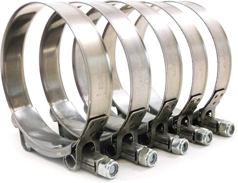 20x قسط 304 الفولاذ المقاوم للصدأ T-Bolt توربو خرطوم سيليكون المشبك 1.5 بوصة 38-44 مللي متر in Saudi Arabia