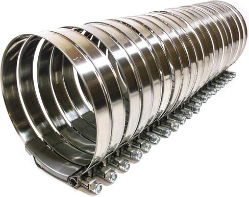 20x قسط 304 الفولاذ المقاوم للصدأ T-Bolt توربو خرطوم سيليكون المشبك 1.5 بوصة 38-44 مللي متر in Saudi Arabia