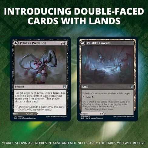 Magic The Gathering Zendikar Rising Draft Booster Box | 36 Booster Packs (540 Cards) + 1 Box Topper | 36 Full Art Lands | Factory Sealed in Saudi Arabia