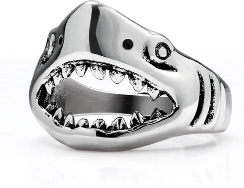 Yumikoo Shark Head Ring for Men in Kuwait