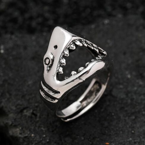 Yumikoo Shark Head Ring for Men in Kuwait